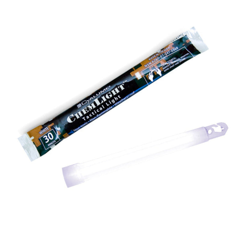 Load image into Gallery viewer, Cyalume 6" ChemLight - White 8 Hour