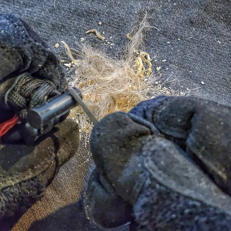 Load image into Gallery viewer, Shelter Nail - Titanium & Steel Wrought Hammering Spike for Trail and Utility Tasks