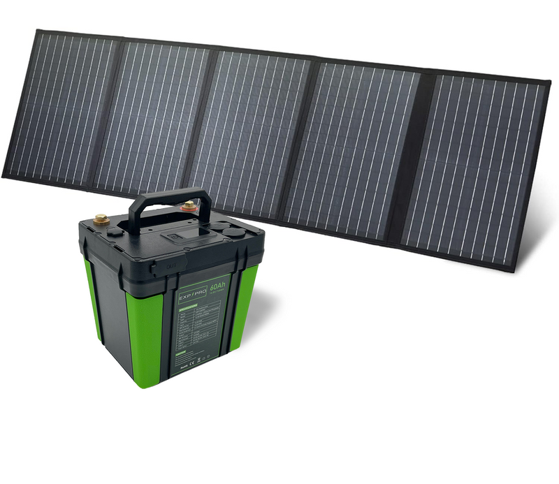 Load image into Gallery viewer, EXP240PRO + 100 Watt Solar Panel Bundle