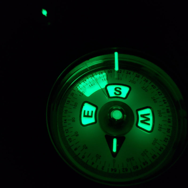 Load image into Gallery viewer, Scout™ Lensatic Compass - Traditional Phosphorescent Military Style with Nylon Carry Pouch - OD Green