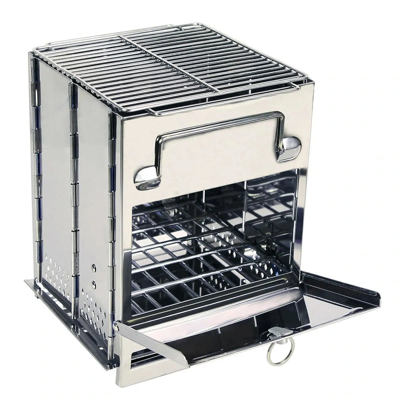 Load image into Gallery viewer, Wood Burning Camping Stove Folding with Pot Stand
