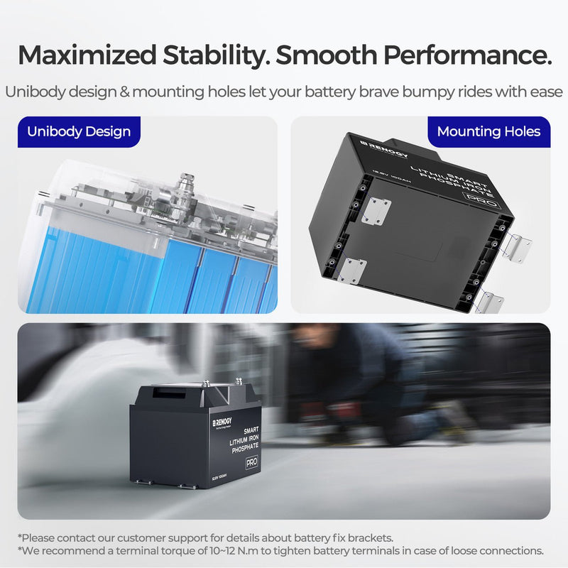 Load image into Gallery viewer, 12V 100Ah Pro Smart Lithium Iron Phosphate Battery w/Bluetooth & Self-heating Function