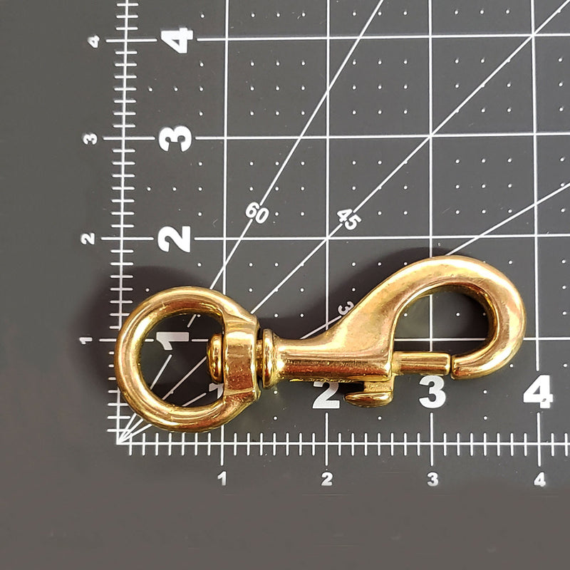 Load image into Gallery viewer, Solid Brass Swivel Snaps - Large Heavy-Duty SIze for Large Pet Leashes, Tie-Outs, Etc.