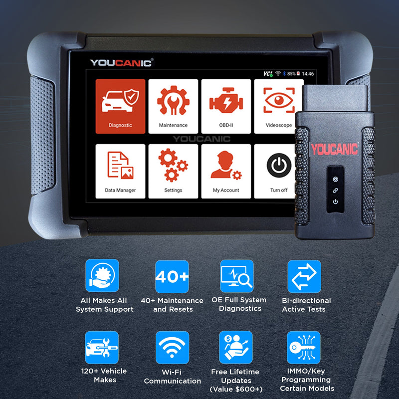 Load image into Gallery viewer, YOUCANIC UCAN-II-C Pro OBD2 Scanner – Full-System Diagnostics, Bi-Directional Control, Coding, Special Functions & Free Lifetime Updates