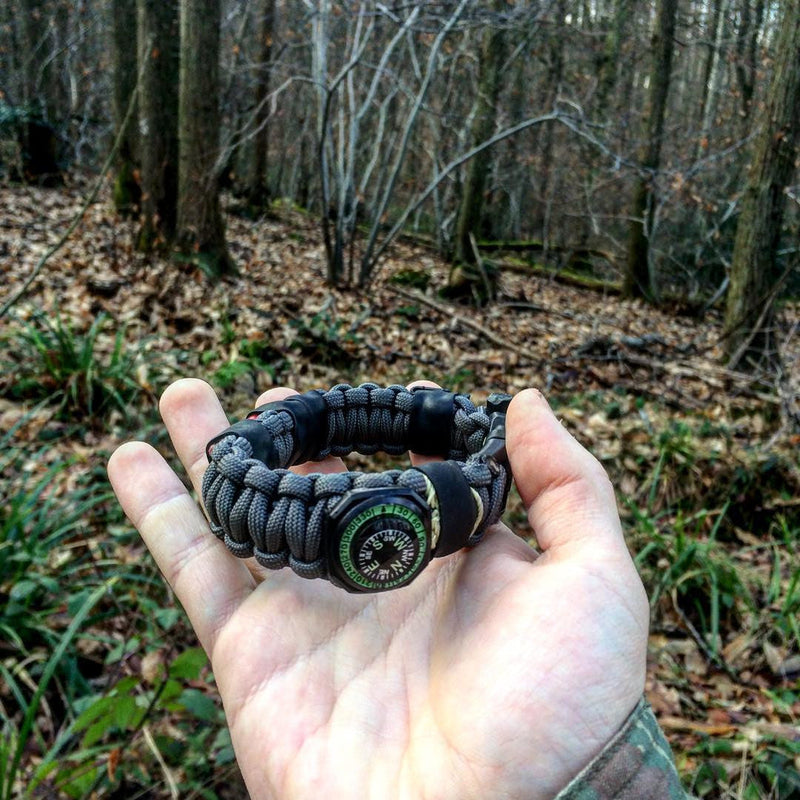 Load image into Gallery viewer, The Escape Evade Pathfinder: Military & Tactical Strap w/ SERE kit, Compass, Kevlar Saw, Cuff Key.