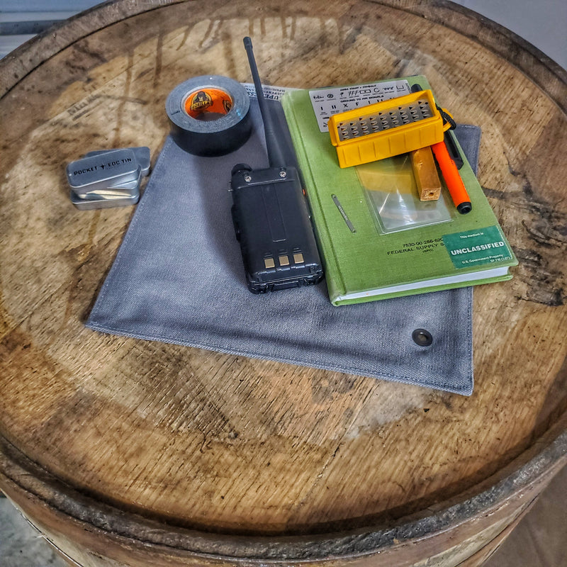 Load image into Gallery viewer, Camp Rag - Burn Proof Work Cloth built from Durable Kevlar Fabric w/ Lanyard Grommet.