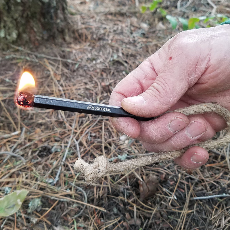 Load image into Gallery viewer, FireWick Torch 3-pack Replacement Rope Wicks - Compatible with Most Tinder Stick Tools