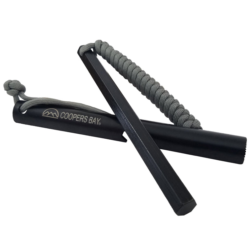 Load image into Gallery viewer, HexaLite™ Ferro Rod Fire Starter - X-Large 6-Sided Shape & Easy Grip Striker