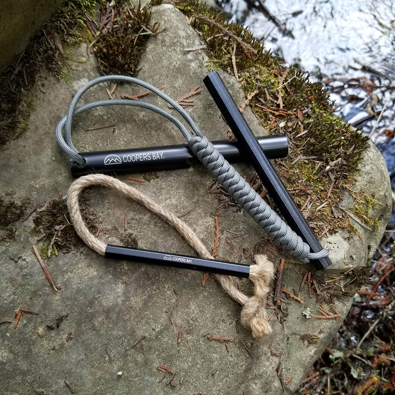 Load image into Gallery viewer, HexaLite™ Ferro Rod & Tinder FireWick Torch Combo Pack