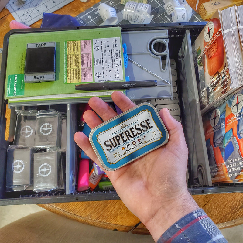 Load image into Gallery viewer, EDC Pocket Tin - Compartmentalized Survival Kits