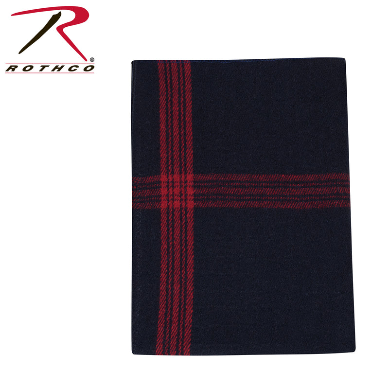 Load image into Gallery viewer, Rothco Striped Outdoor Wool Blanket Navy Blue / Red Size One Size