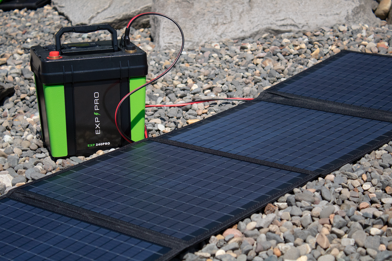 Load image into Gallery viewer, EXP240PRO + 100 Watt Solar Panel Bundle