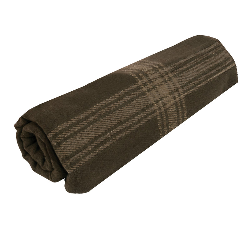 Load image into Gallery viewer, Rothco Striped Outdoor Wool Blanket Brown / Tan