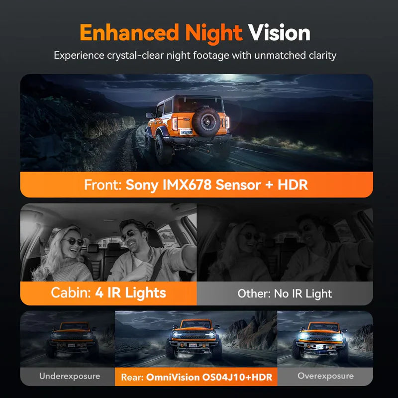 Load image into Gallery viewer, G900 TriPro 4K+2.5K+1080P 3 Channel Cabin Monitor Mirror Dash Cam