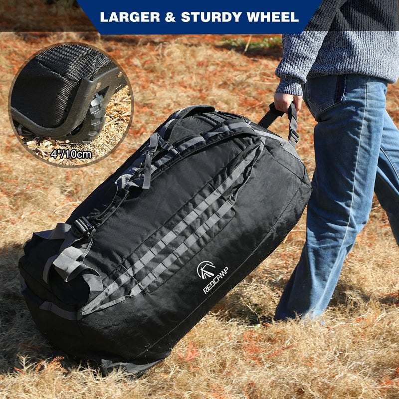Load image into Gallery viewer, Large Duffle Bag with Wheels and Backpack Straps 100/120/140L