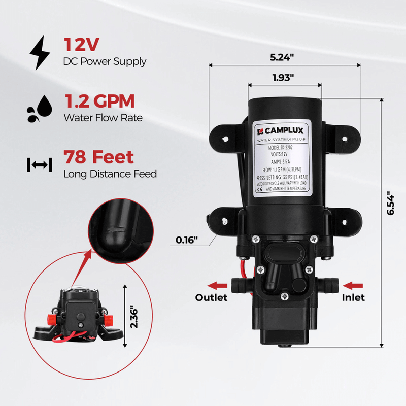 Load image into Gallery viewer, Camplux BD158 Tankless Propane Water Heater Pump Kit