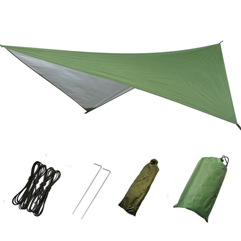 Load image into Gallery viewer, Outdoor Supplies Multifunctional Triangular Canopy Waterproof Rain Proof Sunscreen Tent Camping Supplies Beach Sunshade Cloth