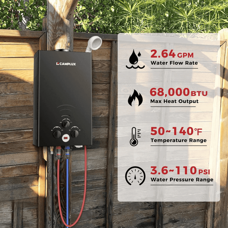 Load image into Gallery viewer, Camplux BW264B Camping Water Heater Propane