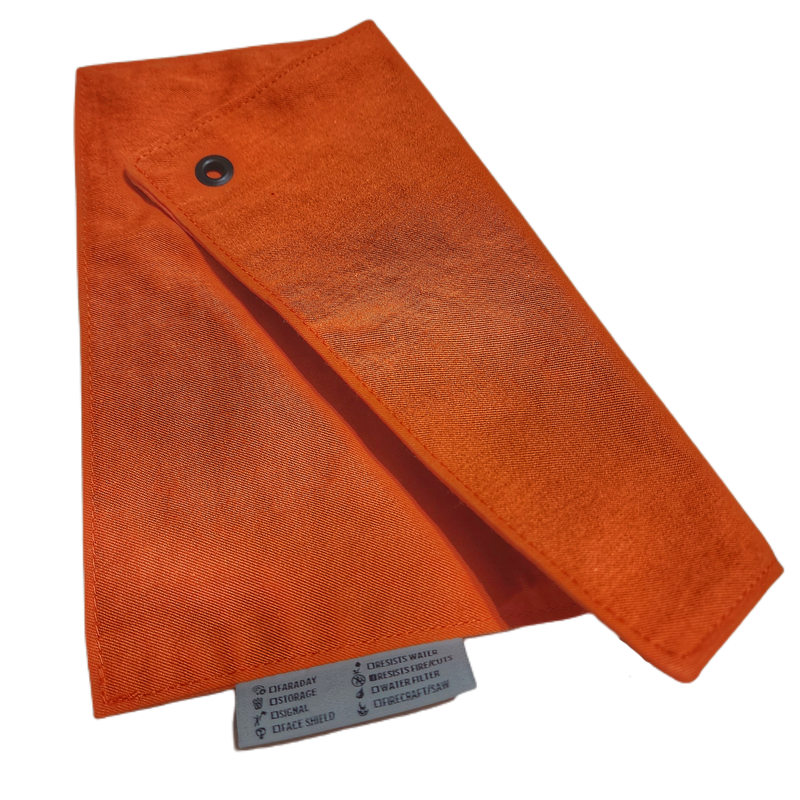 Load image into Gallery viewer, Camp Rag - Burn Proof Work Cloth built from Durable Kevlar Fabric w/ Lanyard Grommet.