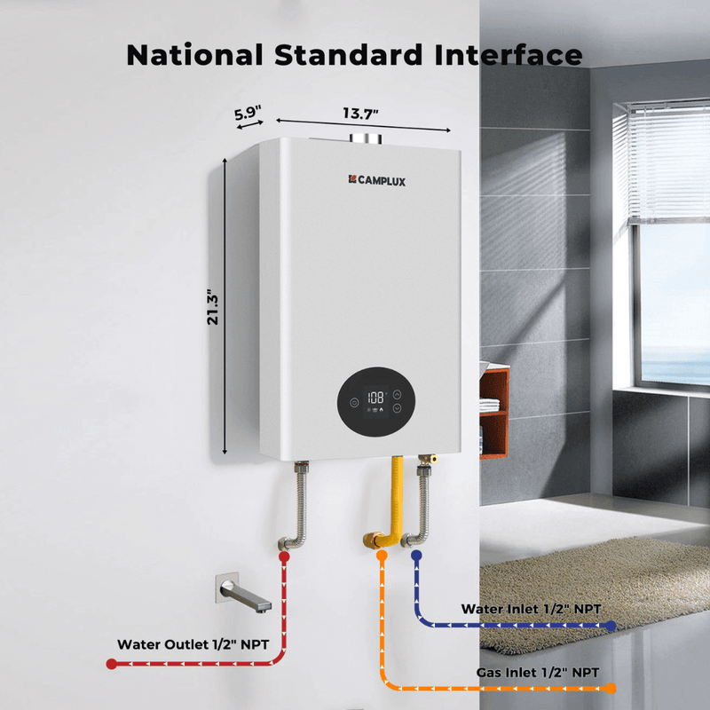 Load image into Gallery viewer, Camplux Climatech 3 Indoor Gas Tankless Water Heater 82,000 BTU