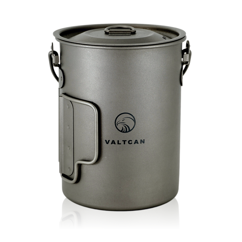 Load image into Gallery viewer, Valtcan 900ml Titanium Pot Boil, Cook & Drink From One Pot · 134g · Nests Your Nalgene
