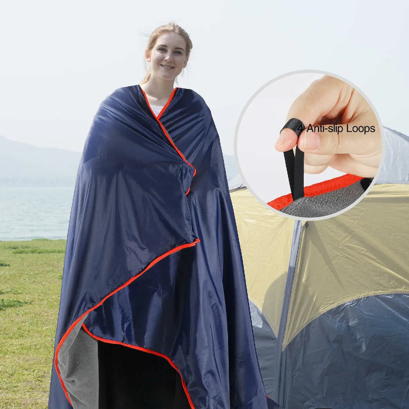 Load image into Gallery viewer, Waterproof Warm Stadium Blanket 79"x79" for Camping & Events