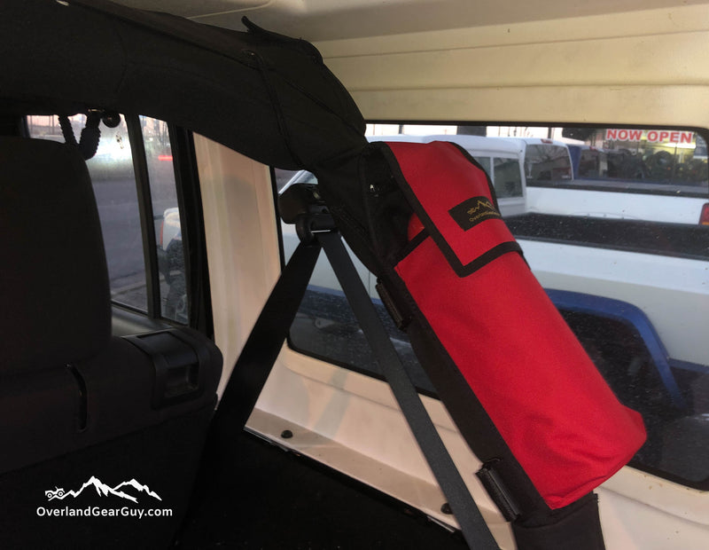 Load image into Gallery viewer, Jeep Fire Extinguisher Pouch Roll Bar
