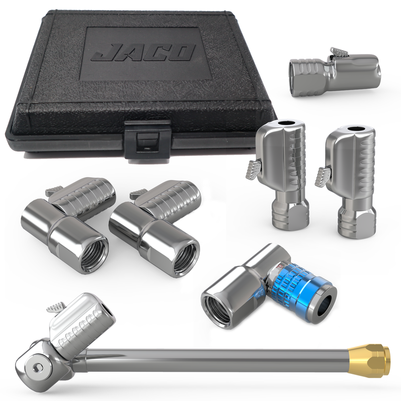 Load image into Gallery viewer, Lightning™ Tire Air Chuck Starter Kit - Patented | Open Flow, 1/4" F-NPT (Set of 7)