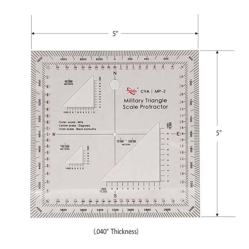 Load image into Gallery viewer, Military Map Protractor 2-Pack Set - Coordinate Scales for Map Reading and Navigation