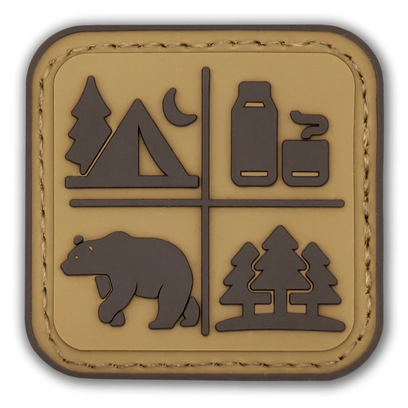 Load image into Gallery viewer, Survival Compass Patch: Desert Tan