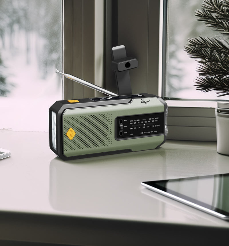 Load image into Gallery viewer, Preppi Solar Phone Charger & Emergency Radio