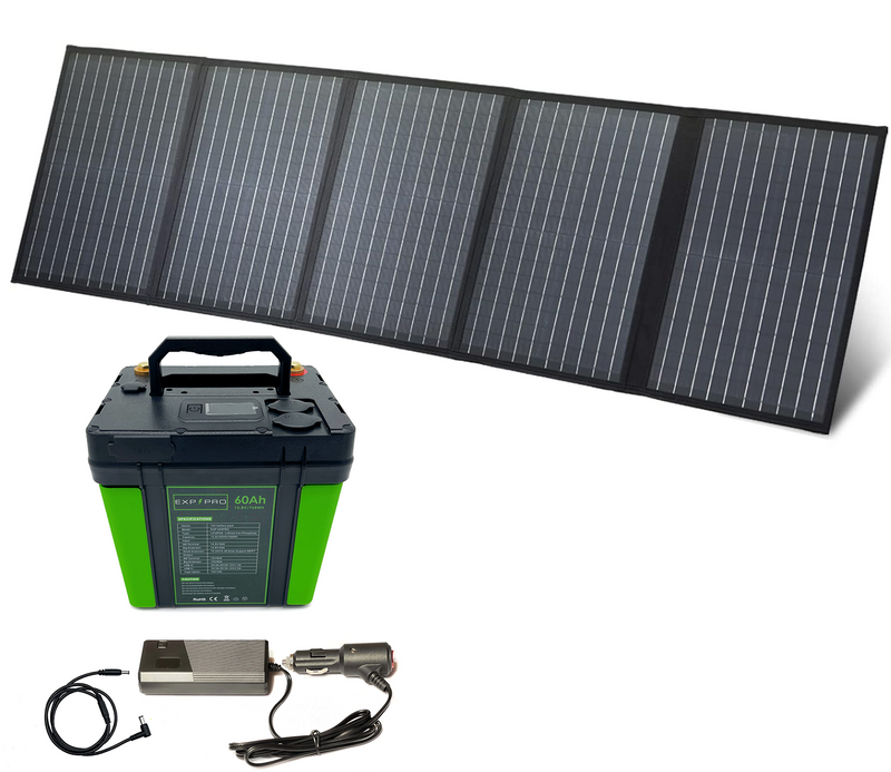 Load image into Gallery viewer, EXP240PRO + 100 Watt Solar Panel Bundle