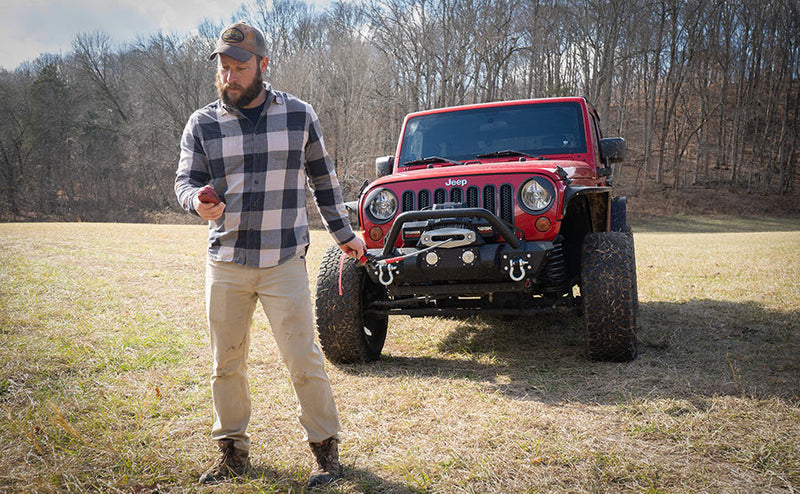 Load image into Gallery viewer, Gladiator F-Type 10,000lb 12v Electric Winch - Synthetic Rope