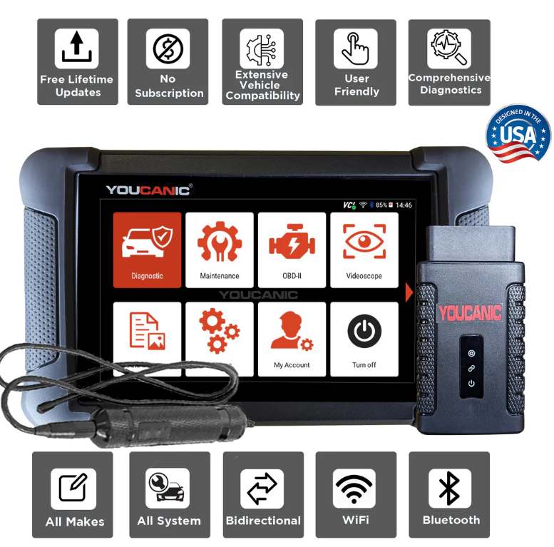 Load image into Gallery viewer, YOUCANIC UCAN-II-C Pro OBD2 Scanner – Full-System Diagnostics, Bi-Directional Control, Coding, Special Functions & Free Lifetime Updates
