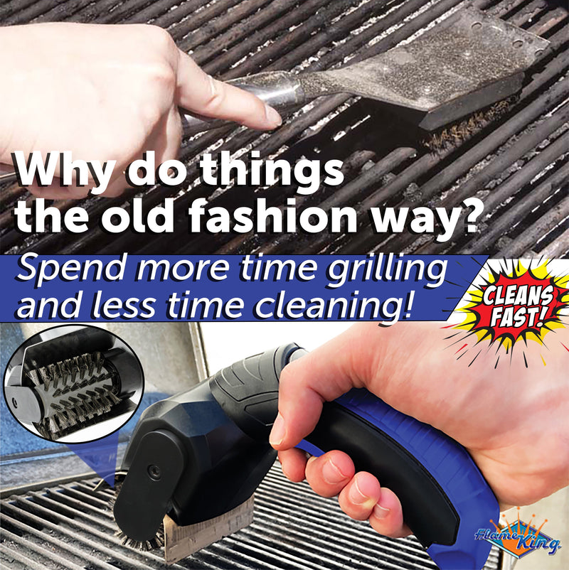 Load image into Gallery viewer, Flame King Electric BBQ Grill Cleaning Brush