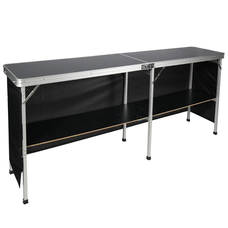 Load image into Gallery viewer, Portable Bar Table for Events with Double Layer