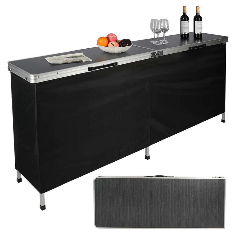 Load image into Gallery viewer, Portable Bar Table for Events with Double Layer