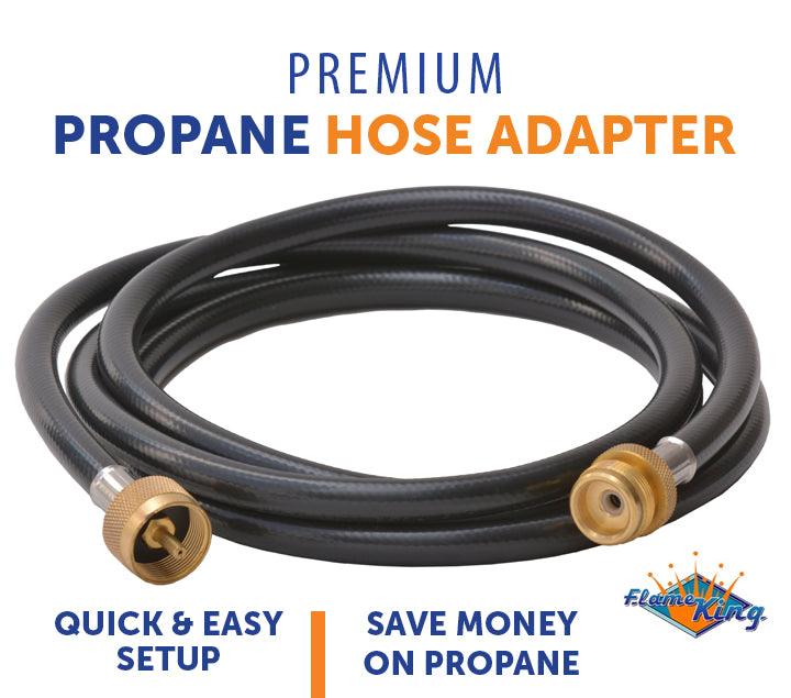 Load image into Gallery viewer, Flame King 8 Ft 1 Pound Propane Tank Gas Hose Adapter Extension