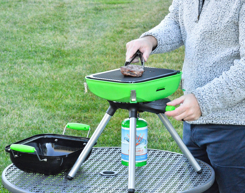 Load image into Gallery viewer, Flame King Multi-Function Portable BBQ Grill Camp Stove Camping