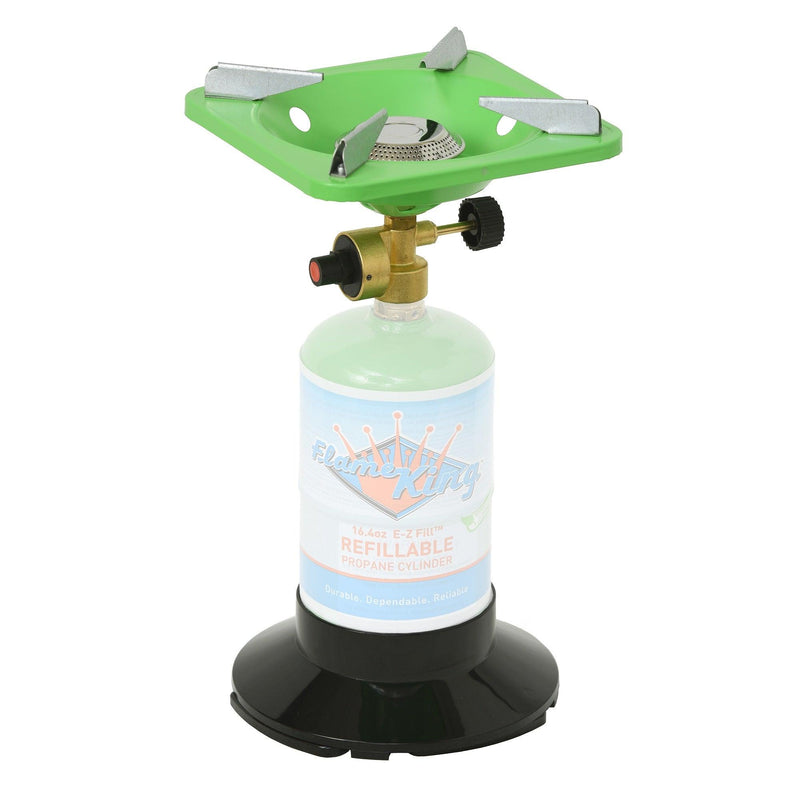 Load image into Gallery viewer, Flame King Portable Single Burner Cooker with 1 Lb Base Camping