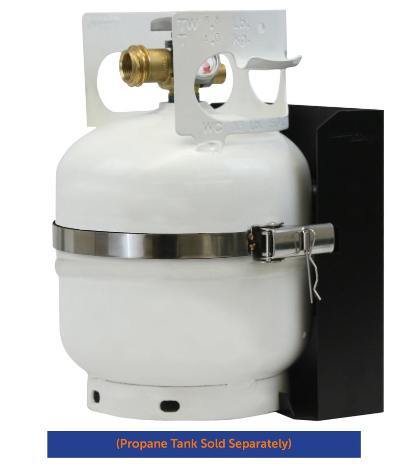 Load image into Gallery viewer, Flame King T-Racks 5lb Propane Tank Mounting Brackets Strap Campervan Overland Vehicles