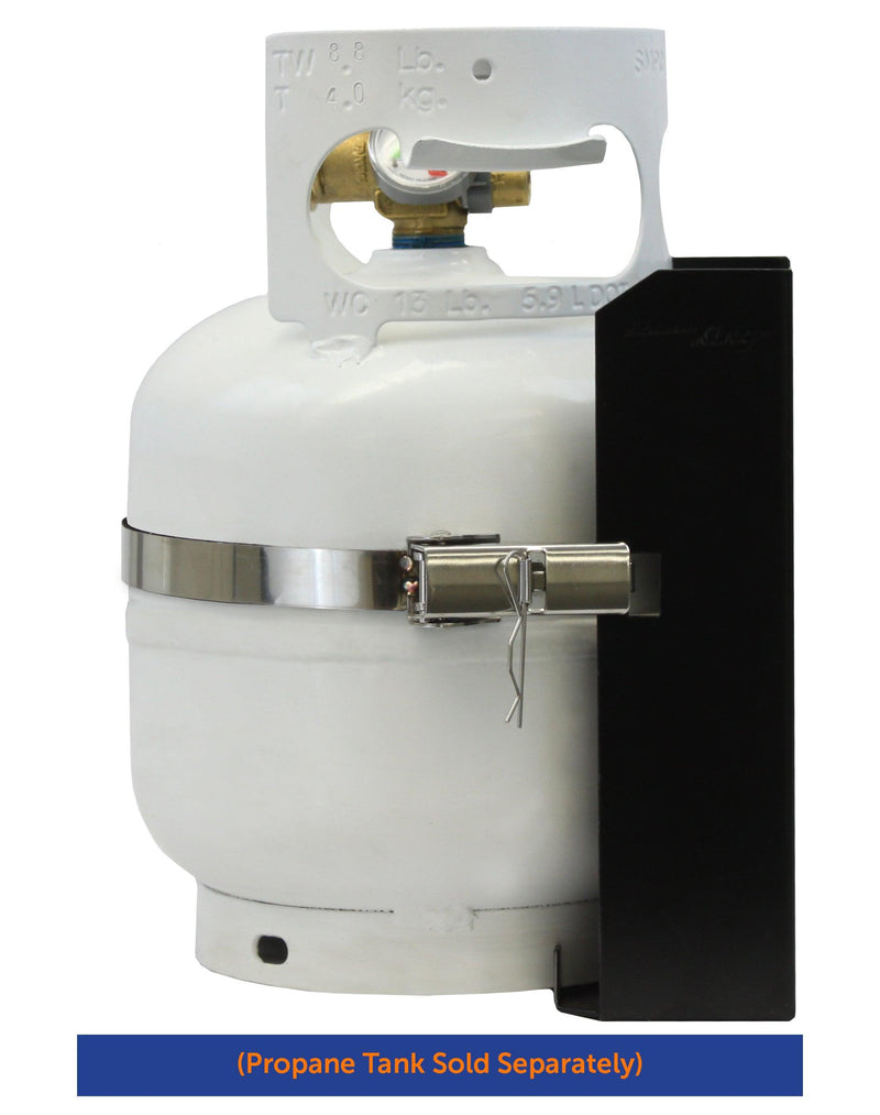 Load image into Gallery viewer, Flame King T-Racks 5lb Propane Tank Mounting Brackets Strap Campervan Overland Vehicles