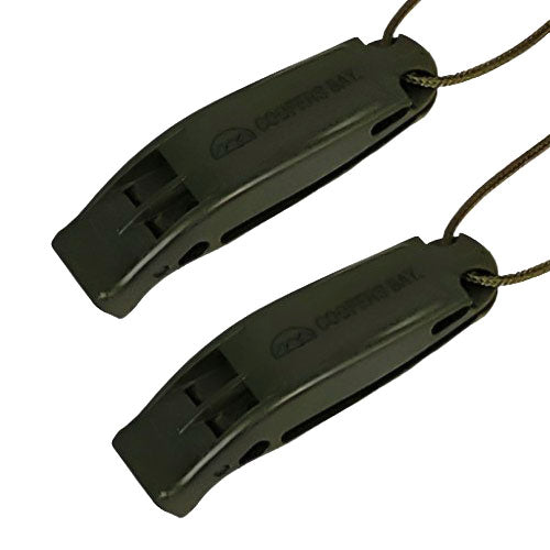 Load image into Gallery viewer, Safety Whistle, Clip-On with Neck Lanyard, 2-pack