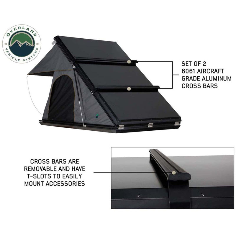 Load image into Gallery viewer, HD Mamba Clam Shell Aluminum Hard Shell Roof Top Tent, Grey Body & Green Trim