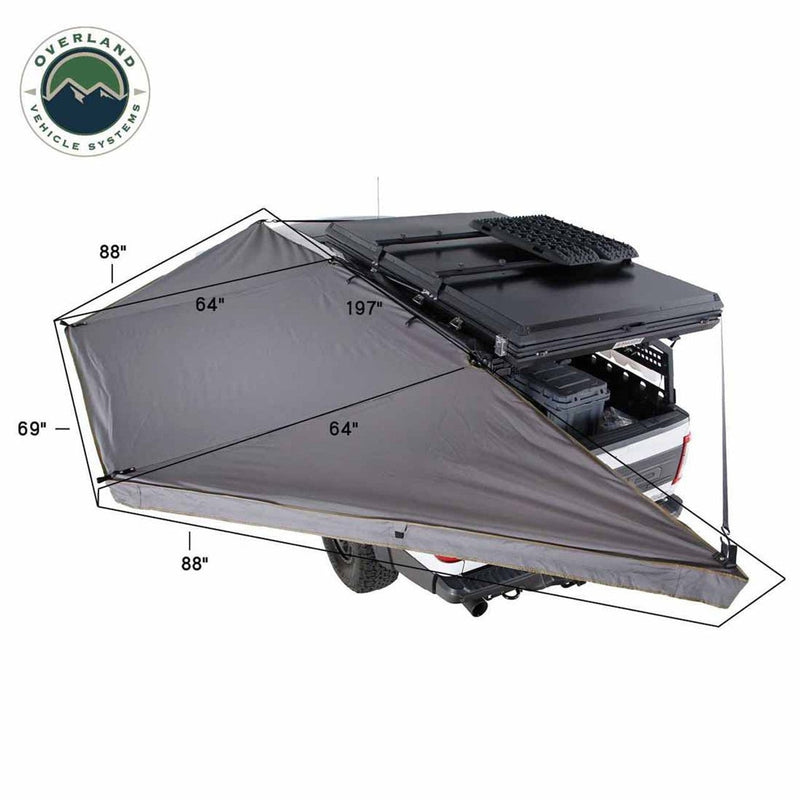 Load image into Gallery viewer, HD Nomadic 180 LTE Awning - Dark Grey with Black Travel Cover Universal