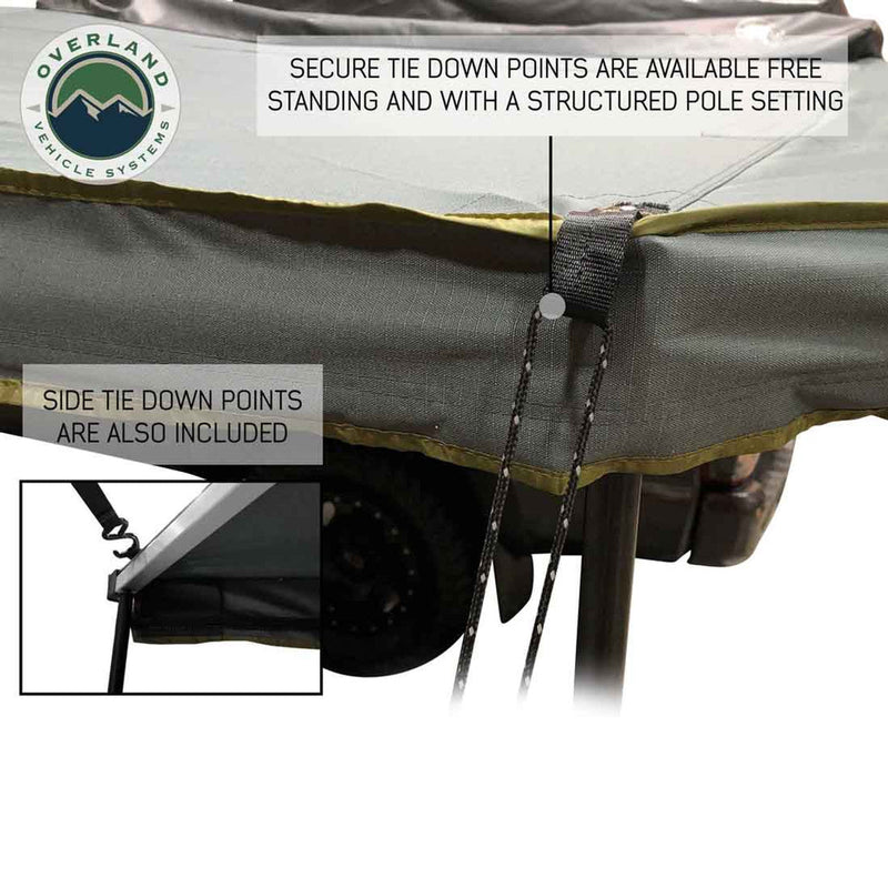 Load image into Gallery viewer, HD Nomadic 270 Degree Awning - Driver Side - Dark Gray Awning with Black Cover