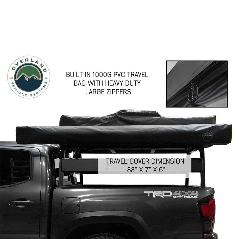 Load image into Gallery viewer, HD Nomadic 270 Degree Awning - Driver Side - Dark Gray Awning with Black Cover