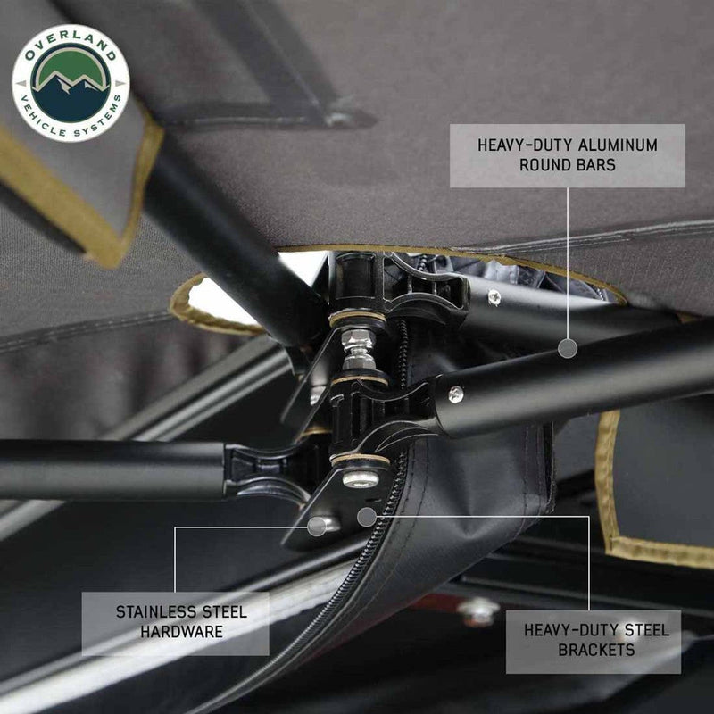 Load image into Gallery viewer, HD Nomadic 270 LTE Awning - Driver Side - Dark Gray with Black Travel Cover Universal