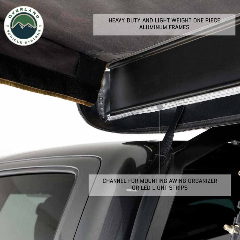 Load image into Gallery viewer, HD Nomadic 270 LTE Awning - Driver Side - Dark Gray with Black Travel Cover Universal