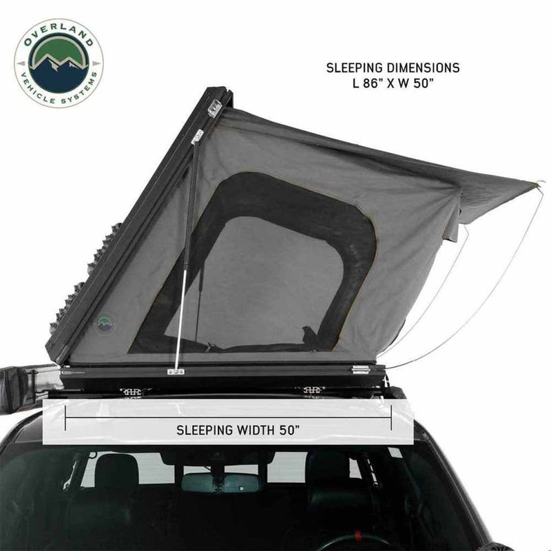 Load image into Gallery viewer, HD Sidewinder Side Load Aluminum Hard Shell Roof Top Tent, Grey Body & Green Trim